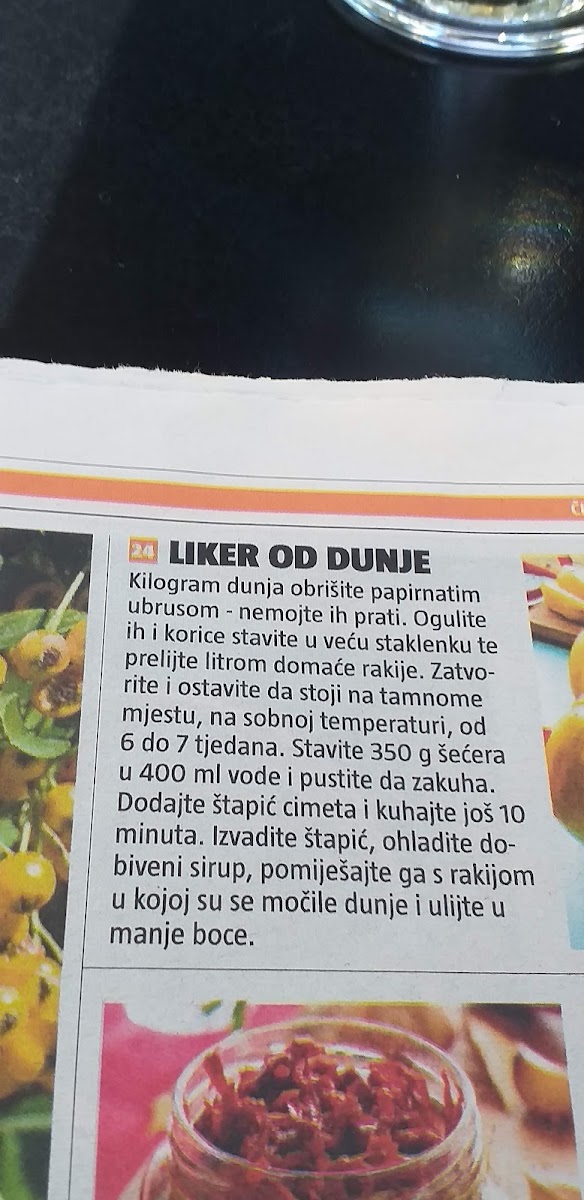 Menu Caffe Bar 'minijet'-2